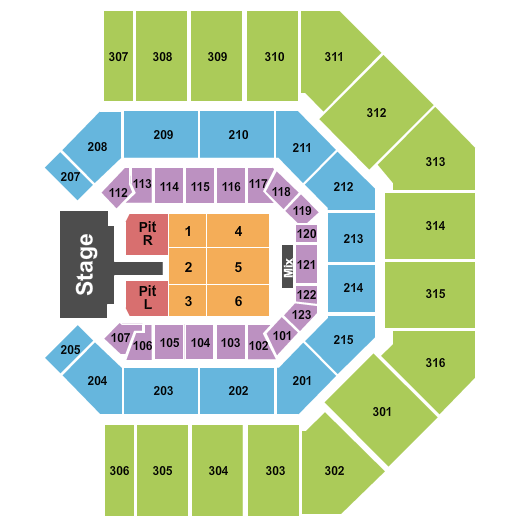 Credit One Stadium Luke Bryan Seating Chart